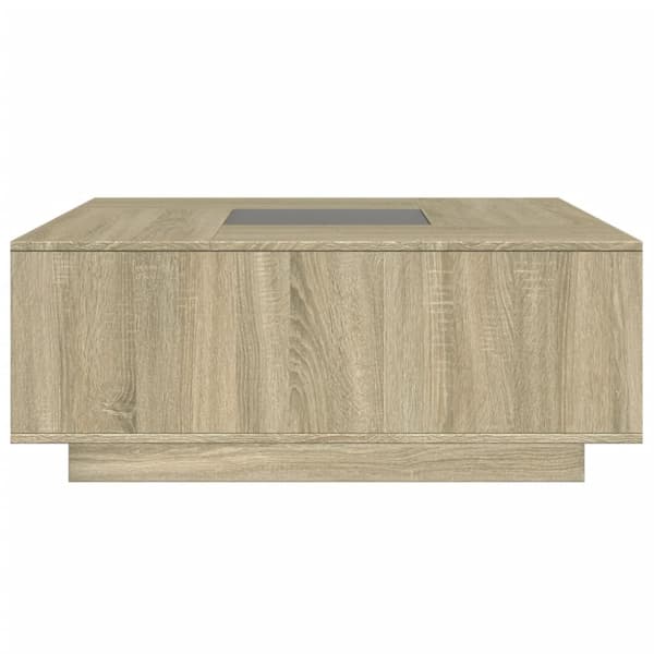 sohvapöytä Infinity LED-valoilla Sonoma-tammi 100x100x40 cm