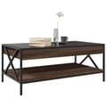 Miniatyrbillede 5 af 10: sofabord med Infinity LED-lys 90x50x38 cm brun egetræsfarve
