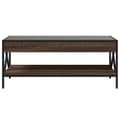 Miniatyrbillede 6 af 10: sofabord med Infinity LED-lys 90x50x38 cm brun egetræsfarve