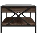 Miniatyrbillede 7 af 10: sofabord med Infinity LED-lys 90x50x38 cm brun egetræsfarve