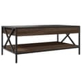 Miniatyrbillede 8 af 10: sofabord med Infinity LED-lys 90x50x38 cm brun egetræsfarve