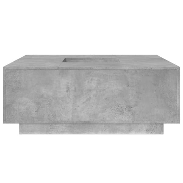 Sohvapöytä betoninharmaa 100x100x40 cm tekninen puu