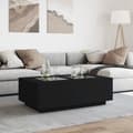 Miniatyrbild 4 av 10: Soffbord med Infinity LEDs svart 116x69x40 cm
