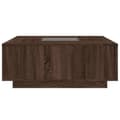 Miniatyrbillede 6 af 10: sofabord med Infinity LED-lys 100x100x40 cm brun egetræsfarve