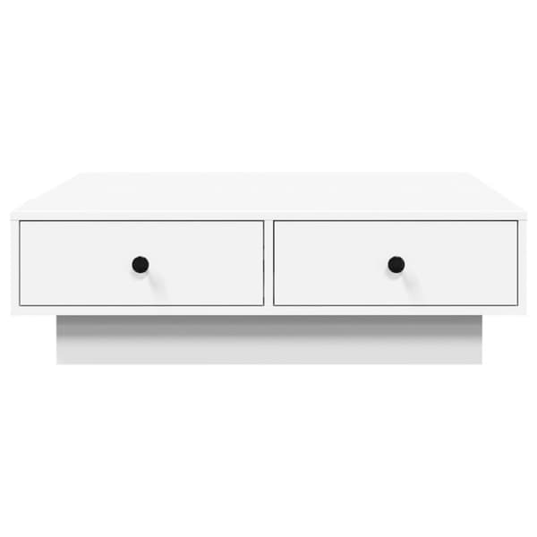 sofabord 90x90x28 cm spånplade hvid