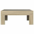 Miniatyrbillede 6 af 10: sofabord med Infinity LED-lys 70x50x30 cm sonoma-eg