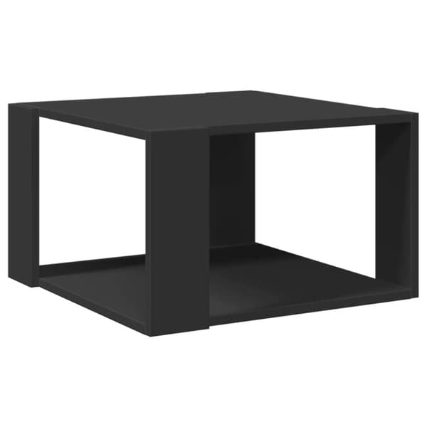 Soffbord svart 51,5x51,5x30 cm konstruerat trä