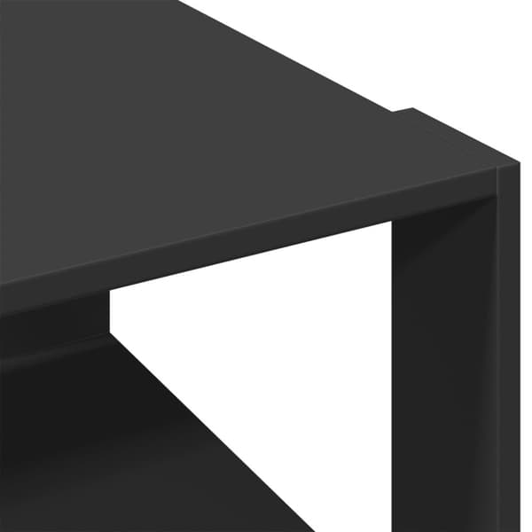 Soffbord svart 51,5x51,5x30 cm konstruerat trä