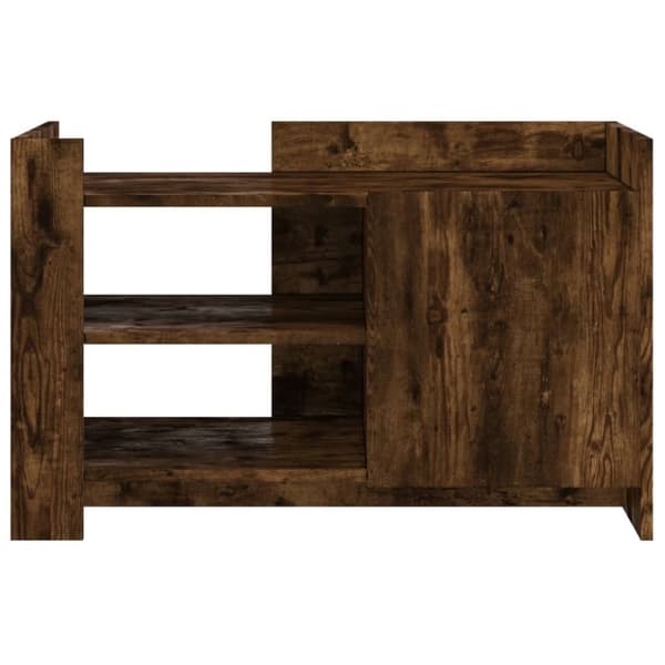 Soffbord rökfärgad ek 80x50x50 cm konstruerat trä