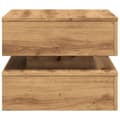 Miniatyrbilde 9 av 11: vidaXL Salongbord med LED-lys artisan eik 50x50x40 cm