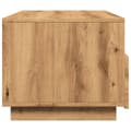 Miniatyrbilde 9 av 11: vidaXL Salongbord med LED-lys artisan eik 90x49x40 cm