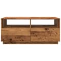 Miniatyrbillede 8 af 11: vidaXL sofabord med LED-lys 90x49x40 cm gammelt trælook