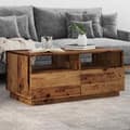 Miniatyrbillede 2 af 11: vidaXL sofabord med LED-lys 90x49x40 cm gammelt trælook