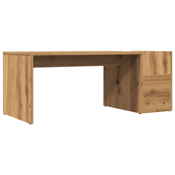 vidaXL sofabord 90x45x35 cm konstrueret træ kunsteg