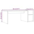 Miniatyrbilde 10 av 10: vidaXL Salongbord gammelt tre 90x45x35 cm konstruert tre