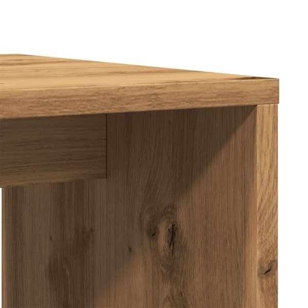 vidaXL Soffbord artisian ek 100x48x40 cm konstruerat trä