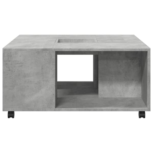 vidaXL Salongbord betong grå 80x80x40 cm konstruert tre