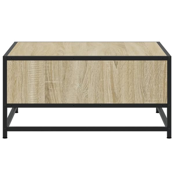 vidaXL Salongbord sonoma eik 60,5x60,5x30 cm konstruert tre og metall