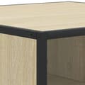 Miniatyrbilde 9 av 11: vidaXL Salongbord sonoma eik 60,5x60,5x30 cm konstruert tre og metall