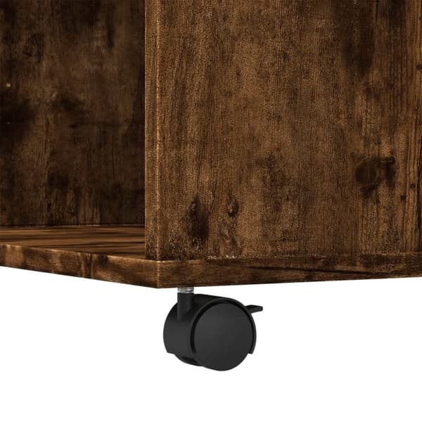 vidaXL Salongbord røkt eik 80x80x40 cm konstruert tre
