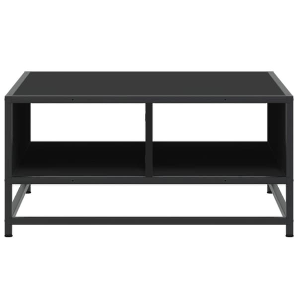 vidaXL Salongbord svart 60,5x60,5x30 cm konstruert tre og metall