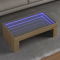 Miniatyrbilde 2 av 11: vidaXL Salongbord med Infinity LED sonoma eik 90x50x30 cm