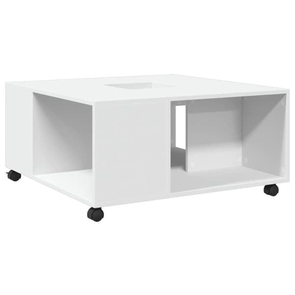 vidaXL sofabord 80x80x40 cm konstrueret træ hvid