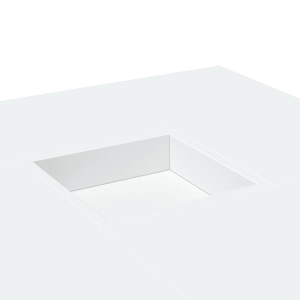 vidaXL sofabord 80x80x40 cm konstrueret træ hvid