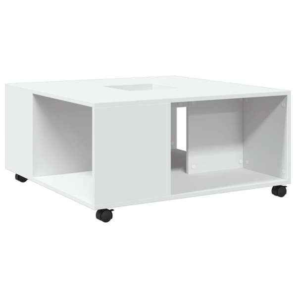 vidaXL sofabord 80x80x40 cm konstrueret træ hvid