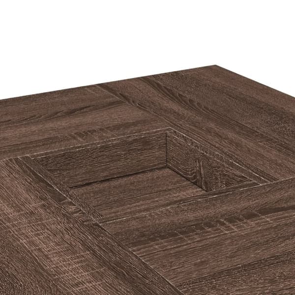 vidaXL Sohvapöytä ruskea tammi 80x80x40 cm tekninen puu