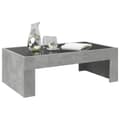 Miniatyrbillede 6 af 11: vidaXL sofabord med Infinity LED-lys 90x50x30 cm betongrå