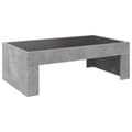 Miniatyrbillede 9 af 11: vidaXL sofabord med Infinity LED-lys 90x50x30 cm betongrå