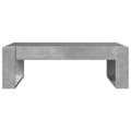 Miniatyrbillede 7 af 11: vidaXL sofabord med Infinity LED-lys 90x53x30 cm betongrå
