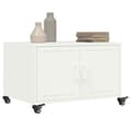 Miniatyrbillede 6 af 11: vidaXL sofabord 68x50x43,5 cm stål hvid