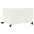 Miniatyrbillede 9 af 11: vidaXL sofabord 68x50x43,5 cm stål hvid