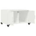 Miniatyrbillede 10 af 11: vidaXL sofabord 68x50x43,5 cm stål hvid
