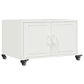 Miniatyrbillede 1 af 11: vidaXL sofabord 68x50x43,5 cm stål hvid