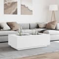 Miniatyrbillede 5 af 11: vidaXL sofabord med Infinity LED-lys 116x69x40 cm hvid