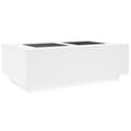 Miniatyrbillede 9 af 11: vidaXL sofabord med Infinity LED-lys 116x69x40 cm hvid