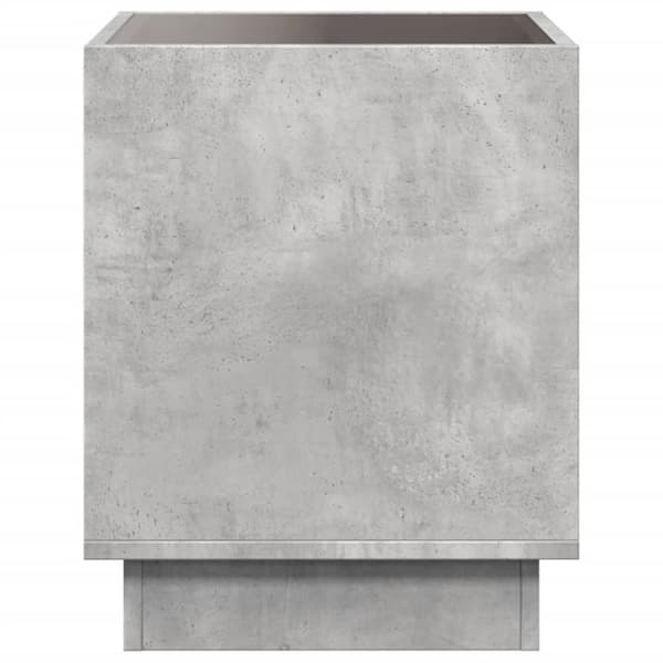 vidaXL sofabord med Infinity LED-lys 50x50x50 cm betongrå