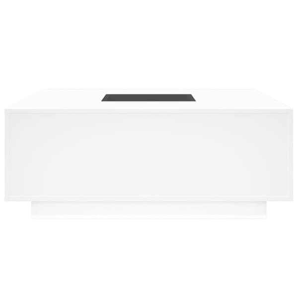 vidaXL Soffbord med Infinity LEDs vit 100x100x40 cm