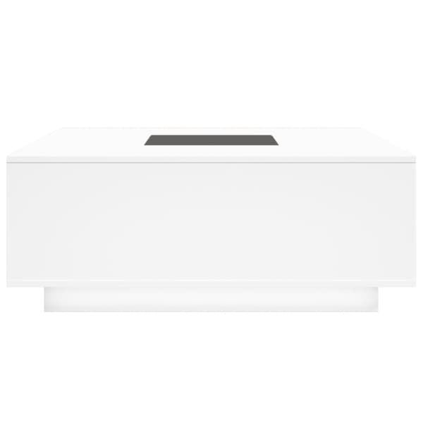 vidaXL Soffbord med Infinity LEDs vit 100x100x40 cm
