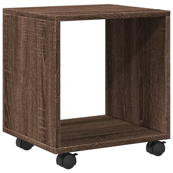 vidaXL Rulleskap brun eik 37x33x42,5 cm konstruert tre
