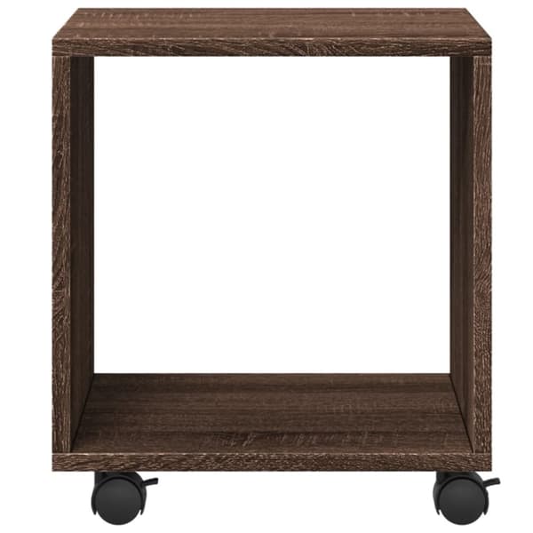 vidaXL Rulleskap brun eik 37x33x42,5 cm konstruert tre