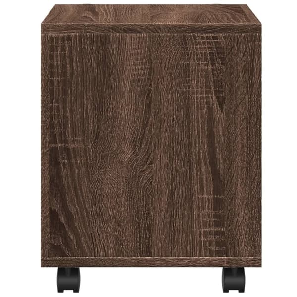 vidaXL Rulleskap brun eik 37x33x42,5 cm konstruert tre