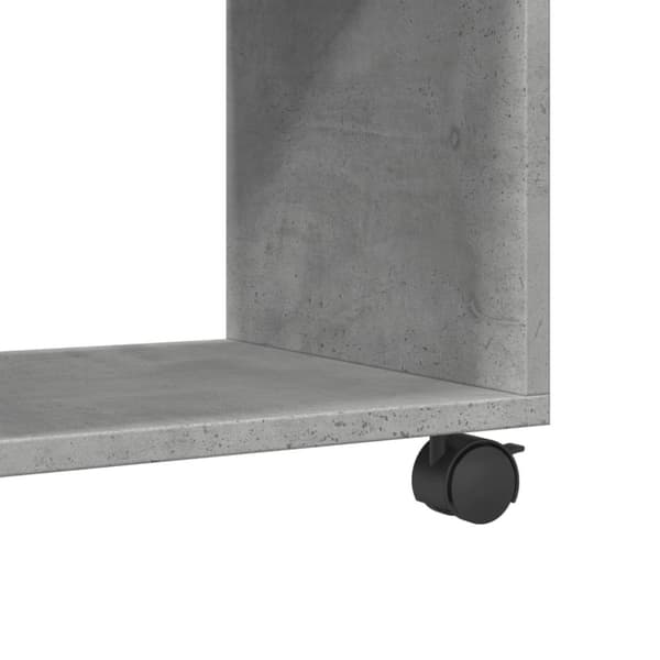 vidaXL Rulleskap betonggrå 72x33x42,5 cm sponplate