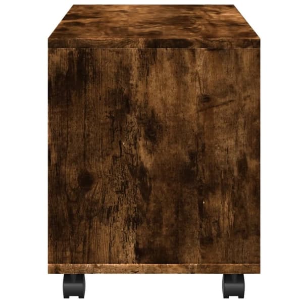 vidaXL Rulleskap røkt eik 72x33x42,5 cm konstruert tre