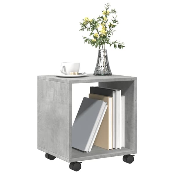 vidaXL rullebord 37x33x42,5 cm konstrueret træ betongrå