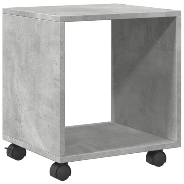 vidaXL rullebord 37x33x42,5 cm konstrueret træ betongrå