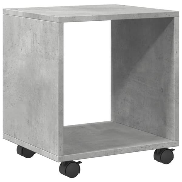 vidaXL rullebord 37x33x42,5 cm konstrueret træ betongrå